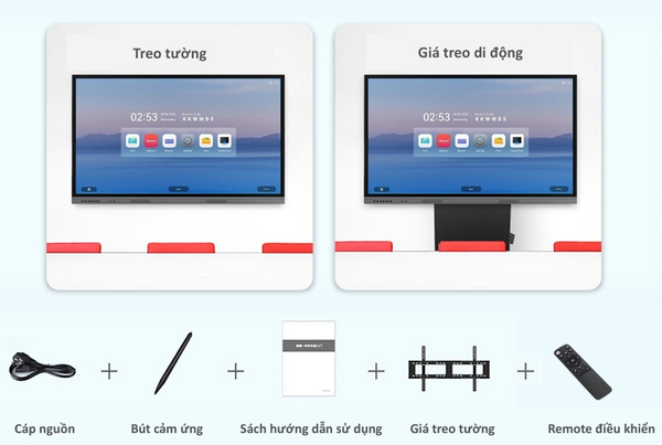 IWB7536-VS đa dạng cách lắp đặt