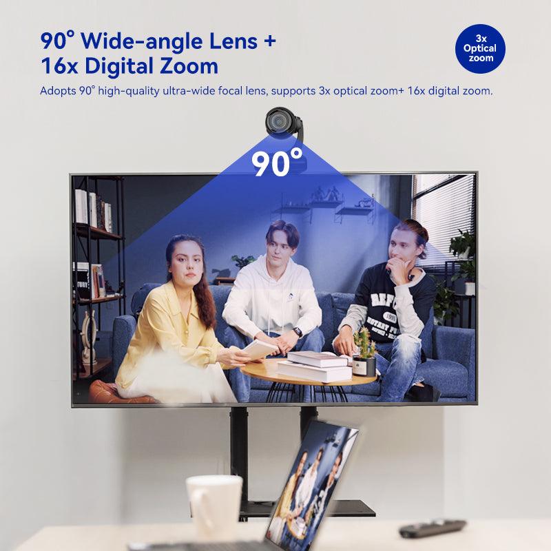 Rocware RC310 Mini Video PTZ Camera for online conference with 3x Opti